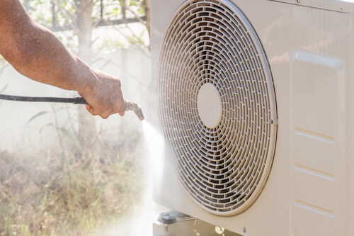 a/c unit spring cleanup