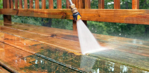Power Washing the Deck